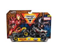 Spinmaster Monster Jam Marvel 1 64 Die Cast 2 Pack Vehicle