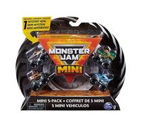 Monster Jam, Official Mini 5-Pack with Mystery Collectible Monster Truck, 1:87 Scale, Kids’ Toys for Boys and Girls Ages 3 and up