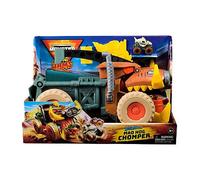 Monster Jam Mini Jam, Megalodon Mad Hog Chomper and Monster Truck, Fun Cleanup and Storage, Kids’ Toy Gifts for Boys and Girls Aged 3 and Up