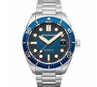 Spinnaker Mens 40mm Croft Mid Size Automatic Regiment Blue Watch with Stainless Steel Bracelet SP-5100-22