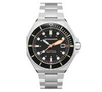 Spinnaker Dumas Men's Japanese Automatic 44mm Black Watch with Stainless Steel SP-5081-FF