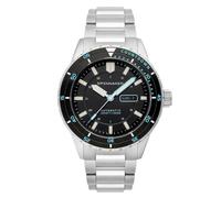 Spinnaker HASS Men's Japanese Automatic 43mm Black Watch with Solid Bracelet SP-5099-22