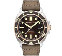 Spinnaker Hull Diver Automatic SP-5088-04 - Man - 42 mm - Analogue - Automatic - Sapphire-Coated Mineral Glass Brown 22 mm