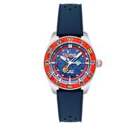 Spinnaker Men's 40mm Croft Mid-Size Skeleton Automatic Spongebob Squarepants Peek-a-Boo Limited Edition Dollar Diver Watch with Rubber Strap SP-5152-01