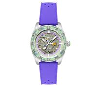 Spinnaker Men's 40mm Croft Mid-Size Skeleton Automatic Spongebob Squarepants Peek-a-Boo Limited Edition Sour Seconds Watch with Rubber Strap SP-5152-04