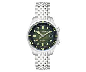 Spinnaker Men's 42mm Bradner Automatic Emerald Green Watch with Solid Stainless Steel Bracelet SP-5062-33