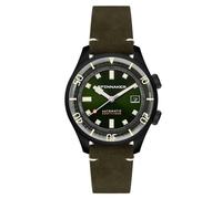 Spinnaker Men's 42mm Bradner Automatic Military Green Watch with Leather Strap SP-5062-04