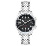 Spinnaker Men's 42mm Bradner Automatic Petrol Black Watch with Solid Stainless Steel Bracelet SP-5062-11