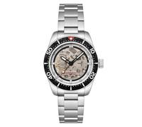 Spinnaker Men's 42mm Croft 42 Skeleton Automatic Carbon Black Watch with Solid Stainless Steel Bracelet SP-5134-11