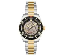 Spinnaker Men's 42mm Croft 42 Skeleton Automatic Carbon Two Tone Watch with Solid Stainless Steel Bracelet SP-5134-22