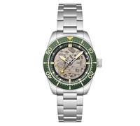 Spinnaker Men's 42mm Croft 42 Skeleton Automatic Green Ceramic Watch with Solid Stainless Steel Bracelet SP-5134-66
