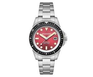 Spinnaker Men's 42mm Croft Pioneer Automatic Sangria Red Watch with Solid Stainless Steel Bracelet SP-5136-44