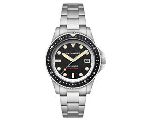 Spinnaker Men's 42mm Croft Pioneer Automatic Shadow Black Watch with Solid Stainless Steel Bracelet SP-5136-11