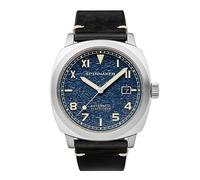 Spinnaker Mens 42mm Hull California Automatic Cobalt Blue 3 Hands Watch with Genuine Leather Strap SP-5071-02