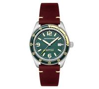Spinnaker Mens 43mm Fleuss Automatic Lagoon Green Watch with Genuine Leather Strap SP-5055-0C