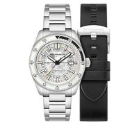 Spinnaker Men's 43mm Fleuss Automatic Severn Edition Brilliant White Watch with Solid Stainless Steel Bracelet SP-5118-33