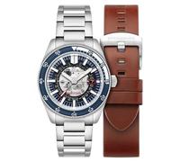 Spinnaker Men's 43mm Fleuss Automatic Severn Edition Moonlight Blue Watch with Solid Stainless Steel Bracelet SP-5118-22