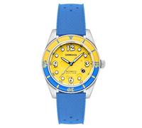Spinnaker Men's 43mm Fleuss Automatic Spongebob Squarepants Conch Street Limited Edition Yellow Sponge Watch with Rubber Strap SP-5151-03