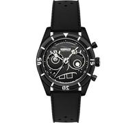 Spinnaker Men's 43mm Fleuss Chronograph Spongebob Squarepants Eyedial Limited Edition Eye Spy Black Watch with Rubber Strap SP-5154-02