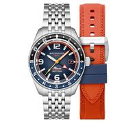 Spinnaker Men's 43mm Fleuss GMT Automatic Deep Blue Watch with Solid Stainless Steel Bracelet SP-5120-88