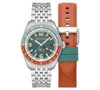 Spinnaker Men's 43mm Fleuss GMT Automatic Green Watch with Solid Stainless Steel Bracelet SP-5120-33