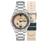Spinnaker Men's 43mm HASS Automatic Spongebob Search for Squarepants Limited Edition Seafaring Spongebob Watch with Solid Stainless Steel Bracelet SP-5171-11