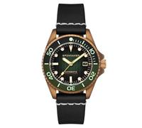 Spinnaker Men's 43mm Tesei Bronze Swiss Automatic Forest Green Watch with Leather Strap SP-5060-0B