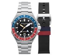 Spinnaker Men's 44mm Dumas Cobalt Crimson Japanese Automatic Watch with Solid Stainless Steel Bracelet SP-5119-44