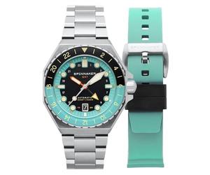 Spinnaker Men's 44mm Dumas Dark Turquoise Japanese Automatic Watch with Solid Stainless Steel Bracelet SP-5119-33