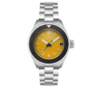 Spinnaker Men's 45mm Piccard Automatic Lemon Yellow Watch with Solid Stainless Steel Bracelet SP-5098-44