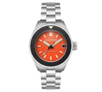 Spinnaker Men's 45mm Piccard Automatic Tangerine Orange Watch with Solid Stainless Steel Bracelet SP-5098-99