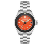 Spinnaker Men's 45mm Piccard Automatic Tangerine Orange Watch with Solid Stainless Steel Bracelet SP-5098-99