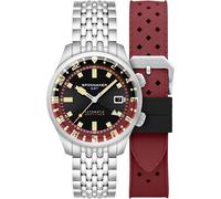 Spinnaker Men's 42mm Bradner GMT Automatic Sombre Red Watch with Solid Stainless Steel Bracelet SP-5121-11