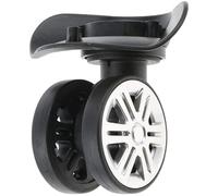 Spinner Caster,Swivel Wheels Replacement,1 Pair A09 Luggage Dual Roller Mute Wheels Suitcase Directional Casters Casters