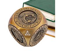 Spinner Dice | 6-Sided Metal Parties Game Spinner Dice Kit - Portable Gathering Supplies for Competition Entertainment Leisure Bar Family Gathering