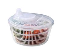 Spinner， Easy spinn Colander, Practical Safe Salad Spinner Lettuce Cleaner for Vegetables Greens(White)