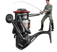 Spinner Rollers - Durable Coastal Surf Fusion Wheel, Salt Ice Rod Reel | Crappie Catfish Angler Gear, Smooth Line Recovery for Offshore , PE Tool