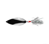 Spinner Spoon Bait Designed for Use Depths and Currents with Naturalistic Swimming Trajectory and Flash Pattern (E)
