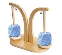 Spinner Thread Holder, Magnetic Thread Holder - Magnetic Dispenser | Double Prong Hook Wooden Rotating Tool for Knitting, Embroidery and Crafts from b