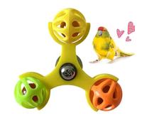 Spinner Toy for Birds - Interactive Educational Play Windmill | Ball Tinkle Toy | Love Bird Cockatiel Finch