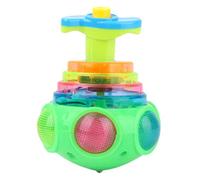 Spinner Toy - LED Shining Music Spinner Toy | Light Up whirling Top With Lights And Music | Flashing Gyro whirling Top Gyroscope Party Favors For Kids Children Outdoors Garden Random Color