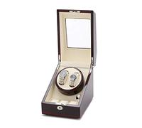 Spinner winding box Watch Winder - 2+3 Carbon Fiber Leather Automatic Watch Shaker Rotator Watch Storage Box Display Holder Mute Motor Mechanical Watch Winding Mover with Lock Quiet and well operated