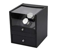 Spinner winding box Watch Winder - Electric Luxury Watch Shaker 2+2 Display Holder Mechanical Watch Automatic Winder Storage Box Motor Turn Watch Winding Collection Household Quiet and well operated (