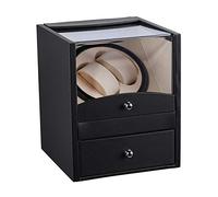 Spinner winding box Watch Winder - Electric Luxury Watch Shaker 2+2 Display Holder Mechanical Watch Automatic Winder Storage Box Motor Turn Watch Winding Collection Household Quiet and well operated (