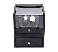 Spinner winding box Watch Winder - Electric Luxury Watch Shaker 2+2 Display Holder Mechanical Watch Automatic Winder Storage Box Motor Turn Watch Winding Collection Household Quiet and well operated (