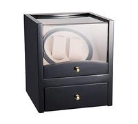 Spinner winding box Watch Winder - Electric Luxury Watch Shaker 2+2 Display Holder Mechanical Watch Automatic Winder Storage Box Motor Turn Watch Winding Collection Household Quiet and well operated (