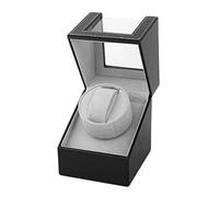 Spinner winding box Watch Winders - Brown Black Single Position Mechanical Watch Winding Box Motor Shaker Watch Winder Holder Display Jewelry Storage Organizer Simple Household Quiet and well operated