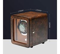 Spinner winding box Watch Winders - Brown Wooden Watch Shaker Mechanical Watch Automatic Winding Device with Access Control Home Watch Winder High Gloss Paint Watch Storage Box Quiet and well operated