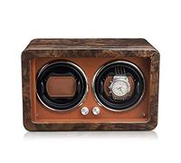 Spinner winding box Watch Winders - Brown Wooden Watch Shaker Mechanical Watch Automatic Winding Device with Access Control Home Watch Winder High Gloss Paint Watch Storage Box Quiet and well operated