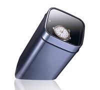 Spinner winding box Watch Winders - Creative Metal Aluminum Single Watch Shaker Battery Powered Automatic Mute Motor Watch Winder Watch Dustproof Storage Box Display Case Organizer Quiet and well oper